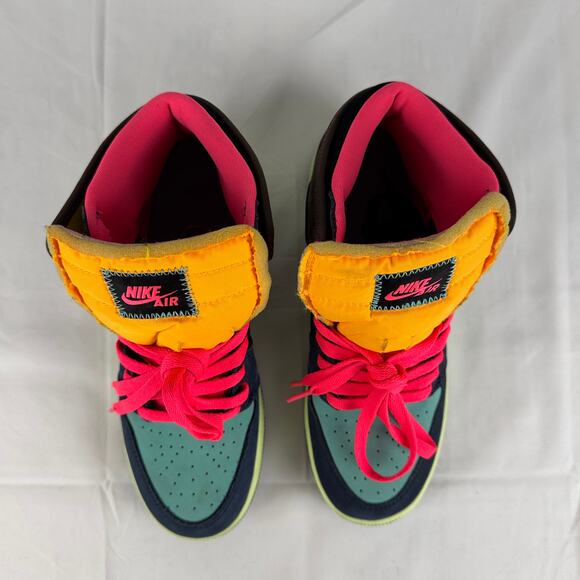 Nike Air Jordan 1 Retro High OG Bio Hack Men’s 6.5Y Women’s 8 Vibrant Multicolor - Picture 10 of 16